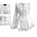 Elegant Gothic Lace Dress for Women Gala