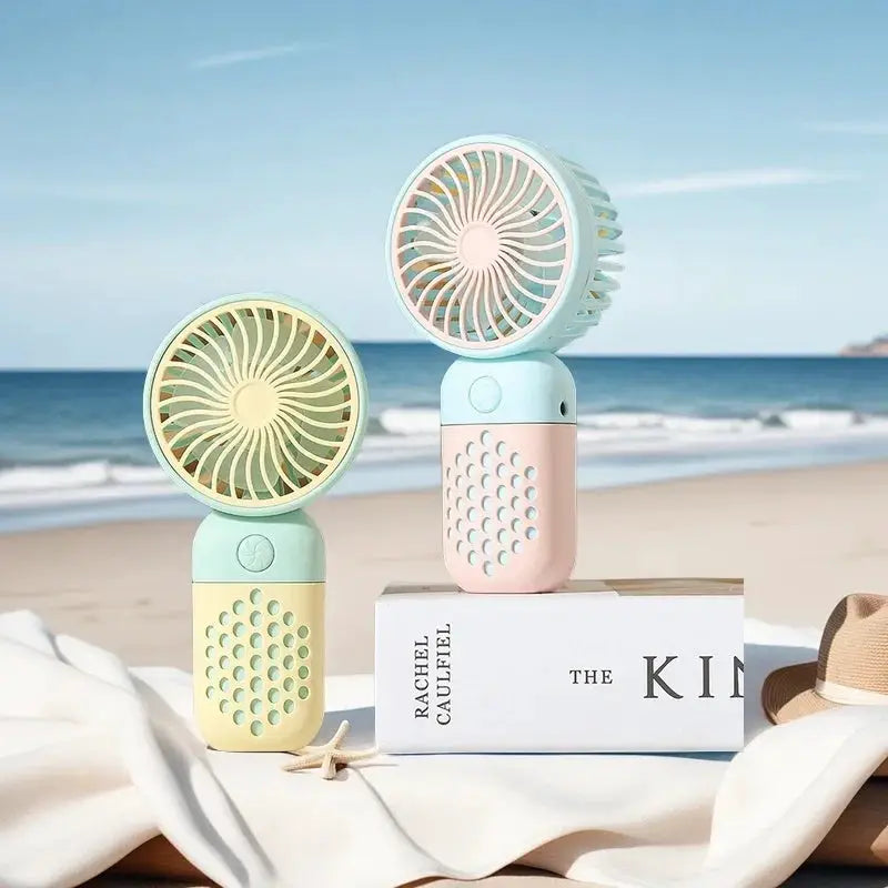 Handheld Charging Fan Cartoon Cute Mini USB Portable Fan - OurLum.com
