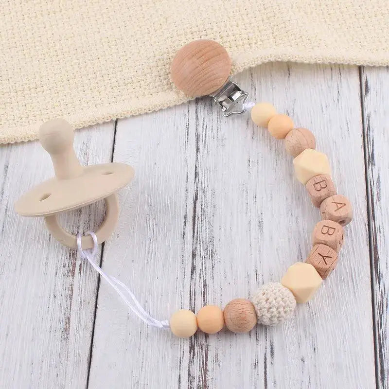 Personalized Baby Pacifier Holder Teething Relief Safety