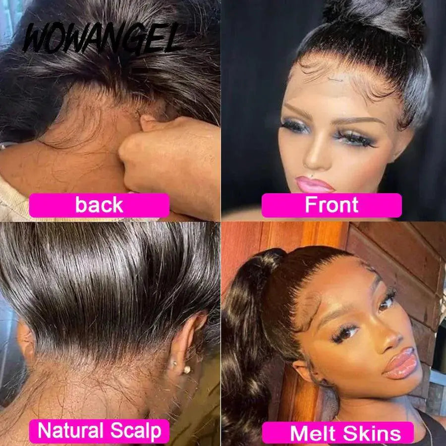 360 HD Lace Frontal Body Wave Wigs Pre Plucked Human Hair
