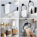 Bathroom Hardware Set with Wall Mount Organizer Space Saver