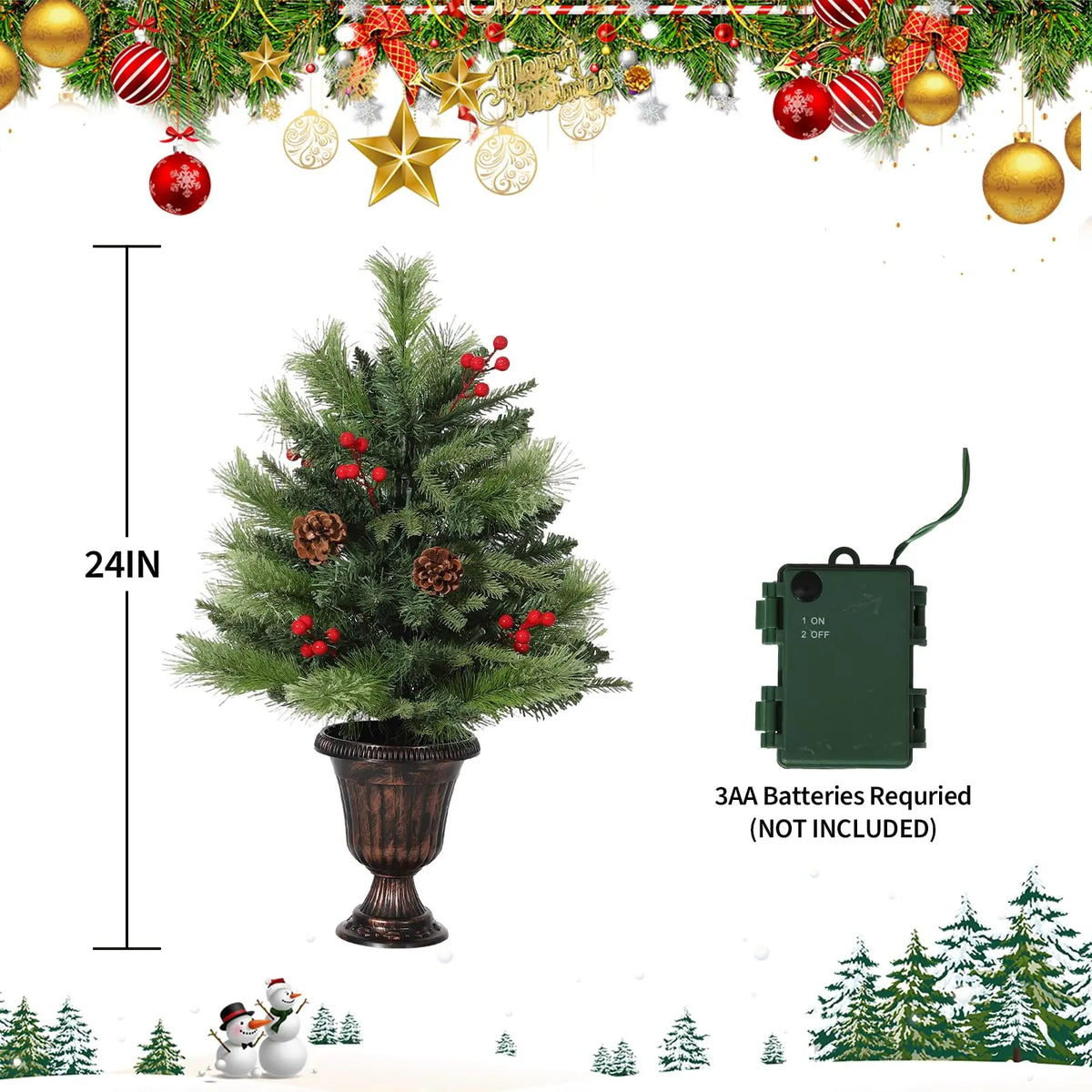 Mini Artificial Festive Decor