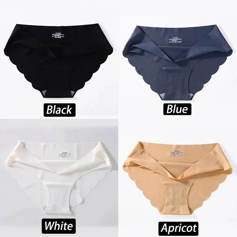 Silk Comfort Briefs Set Seamless Panties For Women