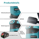 Yofidra 125mm Cordless Orbital Sander - 3 Speeds