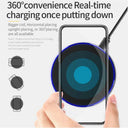 30W Wireless Charger Pad Stand for iPhone Samsung Xiaomi
