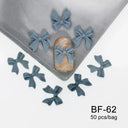 Ribbon Bow Nail Art Kit Elegant Black White Design Set