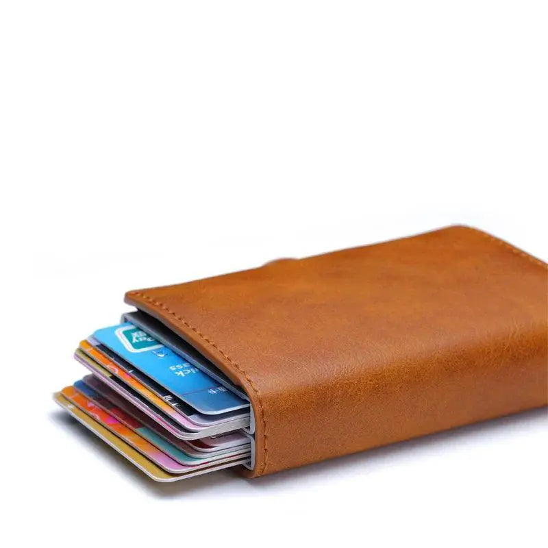 Carbon Fiber RFID Blocking Card Holder Stylish Wallet Men
