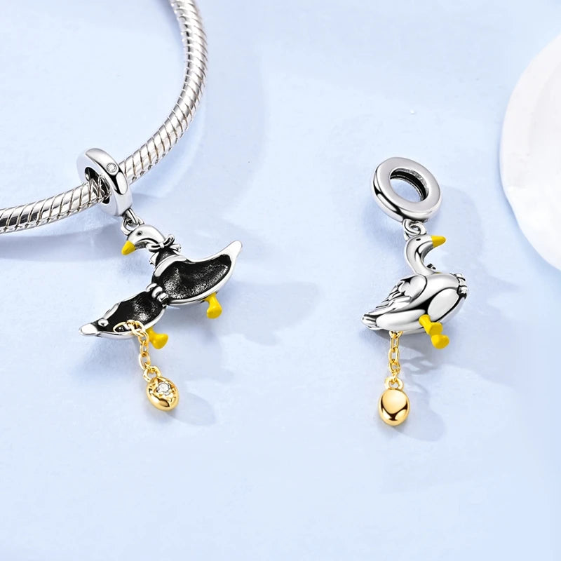 Sterling Silver Charm Bead Pendant
