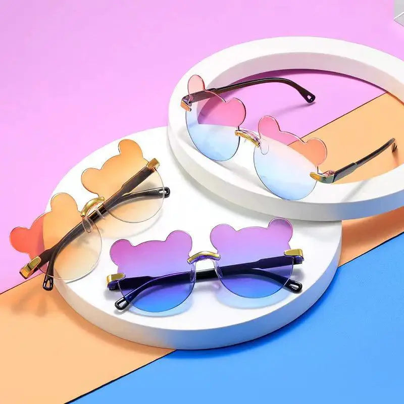 Bear Shaped UV400 Kids Sunglasses For Outdoor Fun Gear