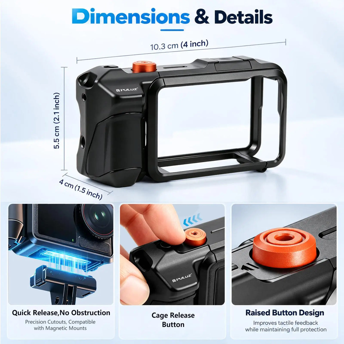 Puluz Metal Camera Cage Expansion