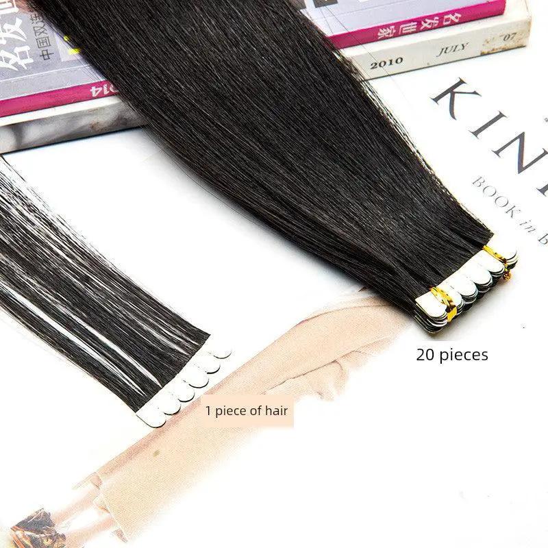 Seamless Real Hair Extensions Long Straight 8D Band