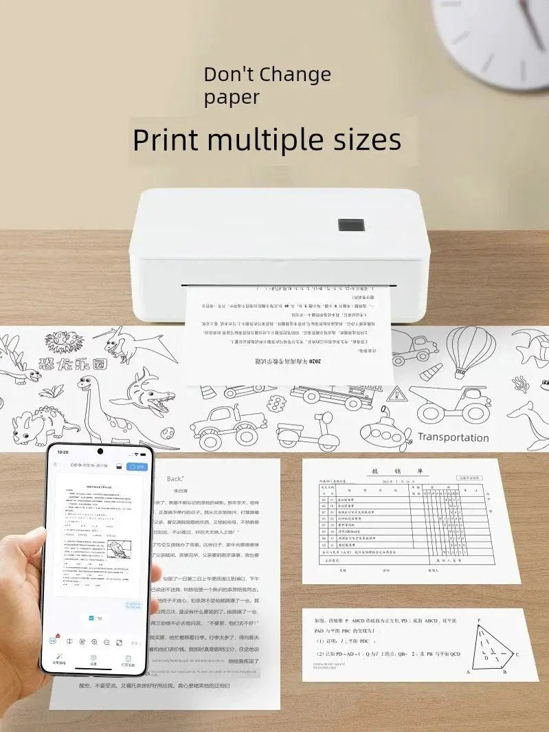 Zero Ink Cloud Paper Saving Non Ink Printer A4 Mini