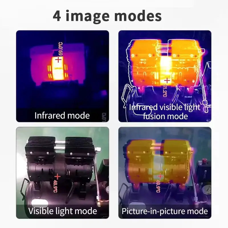 TOOLTOP T7PRO 256*192 Industrial Grade Thermal Imager Android Mobile Mini Infrared Thermal Camera With Visible Camera