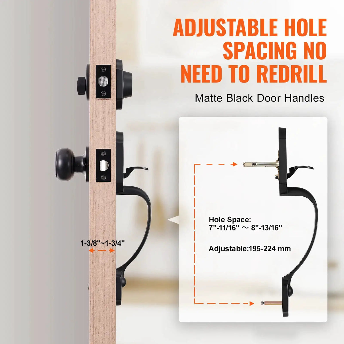 Front Door Deadbolt Handle Set — product image 4