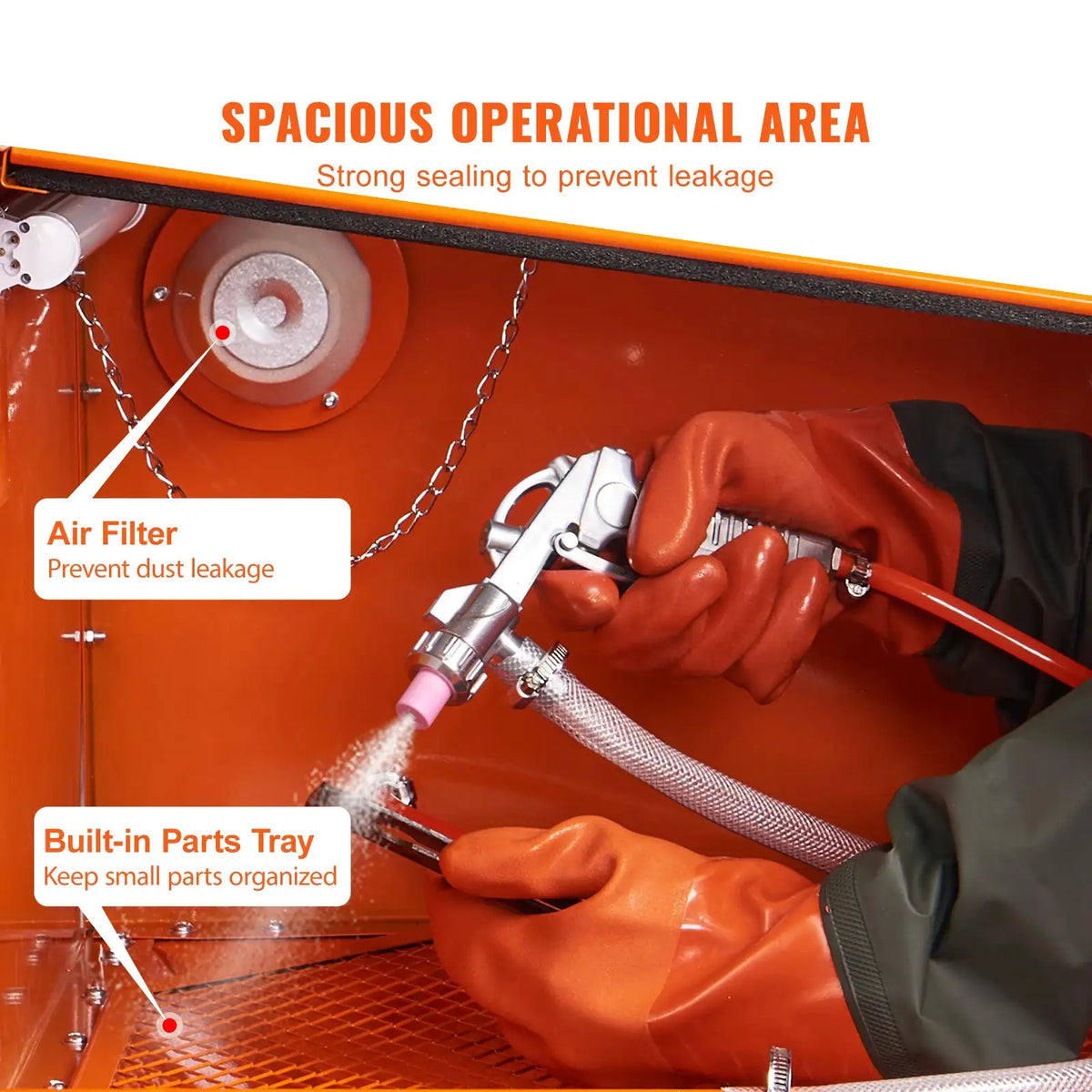 Heavy Duty Metal Rust Removal Cabinet — product view 3