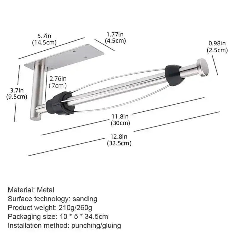Stainless Steel Paper Towel And Toilet Paper Holder