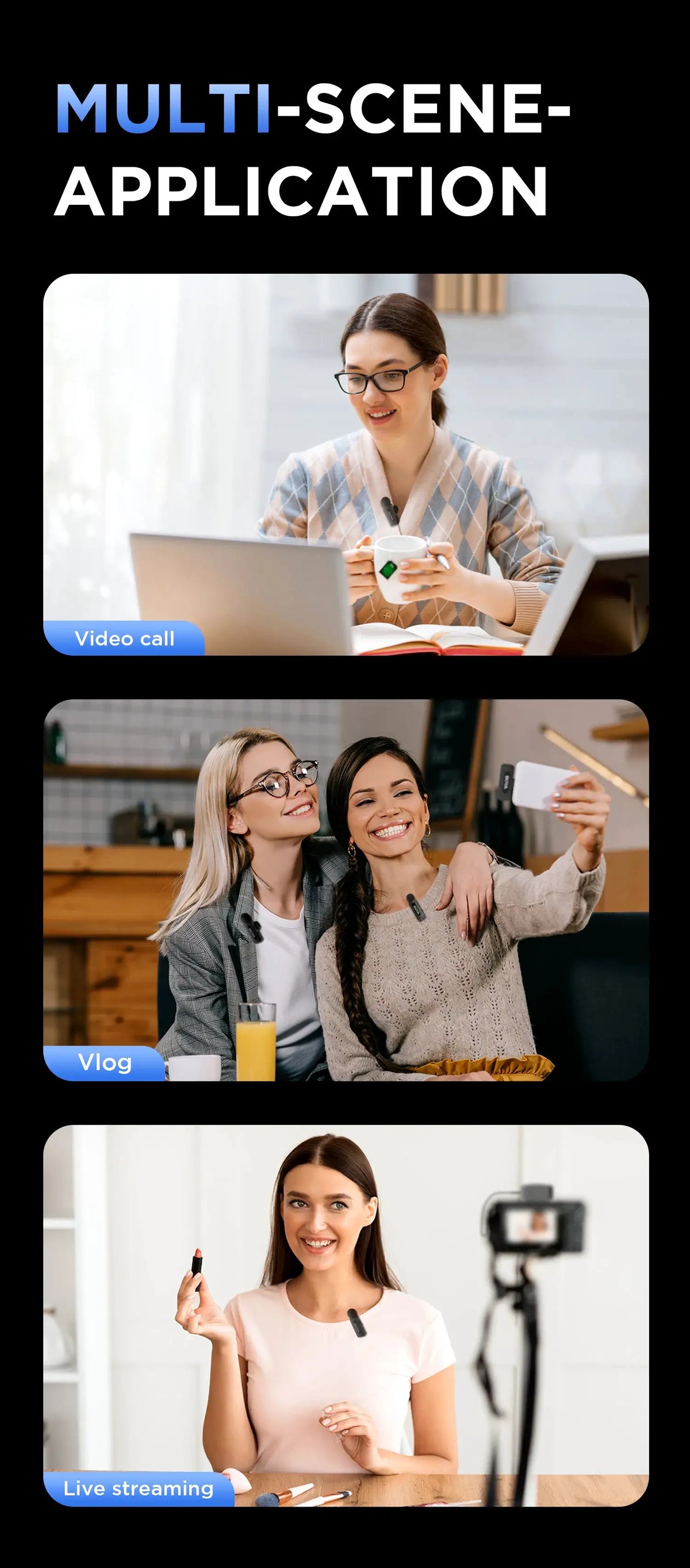 BOYA Lavalier Mic for Streaming Crisp — product view 15