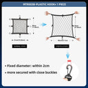 Motorcycle Helmet Luggage Net With Hooks
