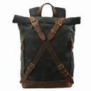 Waxed Canvas Laptop Backpack Waterproof