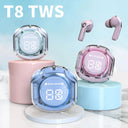 New T8 TWS Wireless Bluetooth Headset 5.3 Earbuds Bass