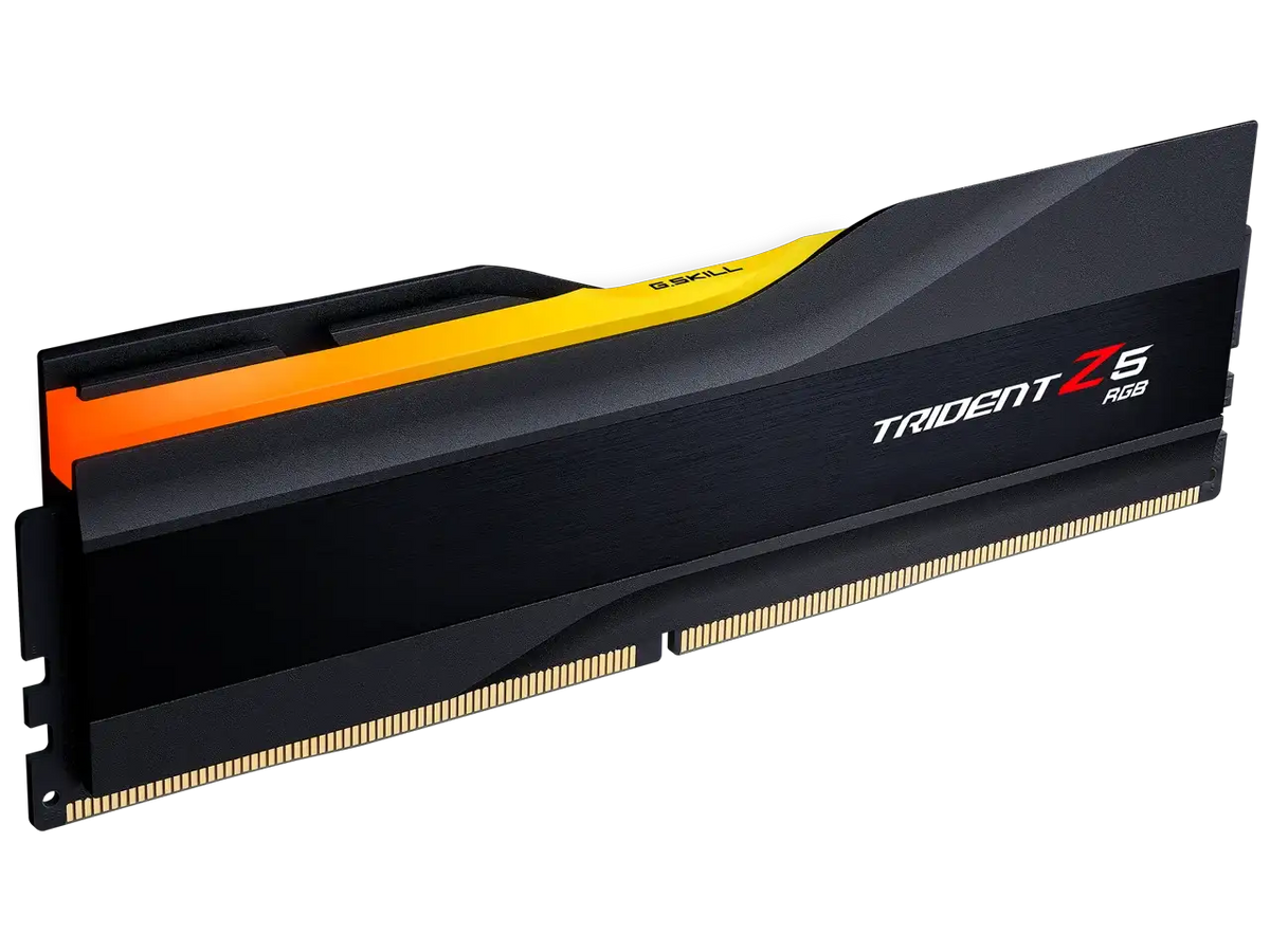 G.SKILL Trident Z5 RGB Series 64GB 288-Pin PC RAM DDR5 6000 (PC5 48000) Desktop Memory Model F5-6000J3444F64GX1-TZ5RK