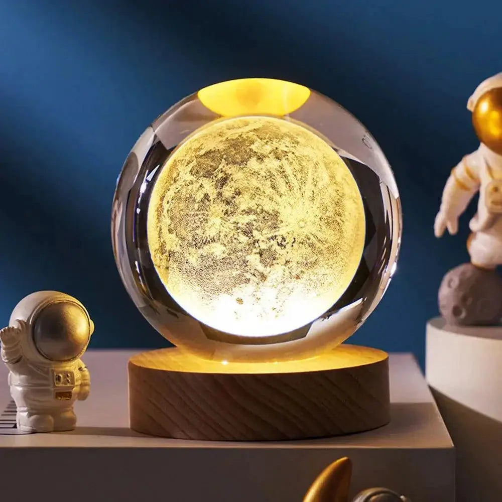 Cosmic 3D Crystal Ball LED Night Light For Home Decor