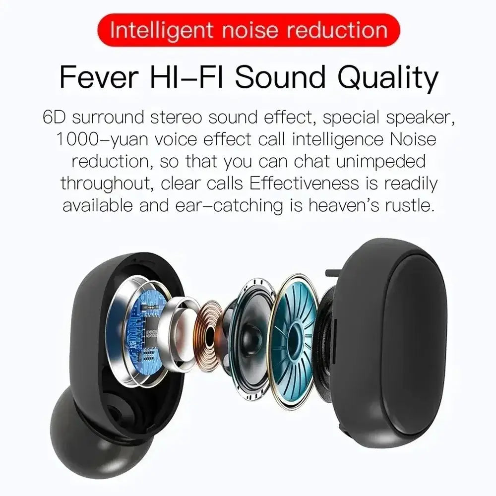 TWS E6S Bluetooth Earphones Noise Cancelling Headset Xiaomi