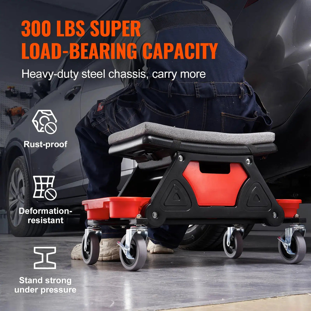 Heavy Duty Rolling Mechanic Seat — product image 5