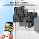Dual Lens Solar Security Camera for Home