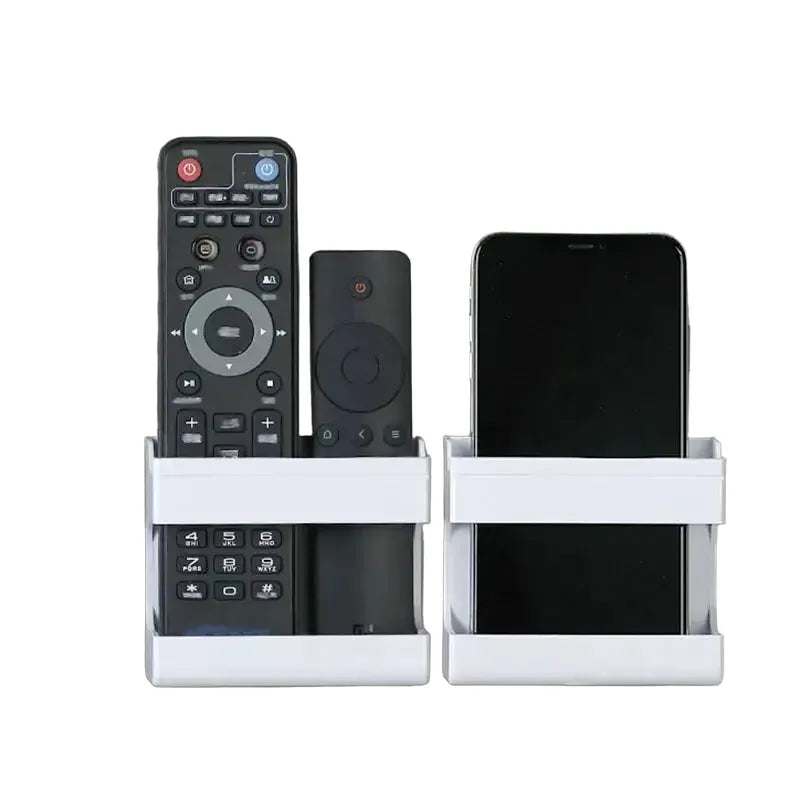 Wall Rack For Phones - Durable Plastic Quick Fix - B white product image