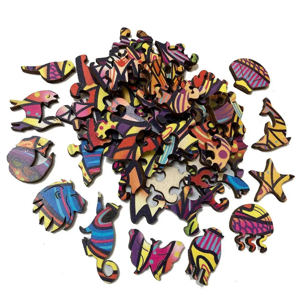 Wooden Lion Puzzle 3D Family Craft Gift Fun For All Ages