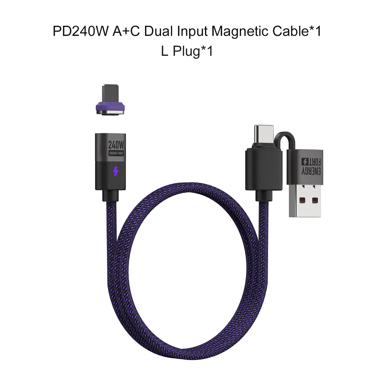 Braided Magnetic Fast Charge Cable — product view 11