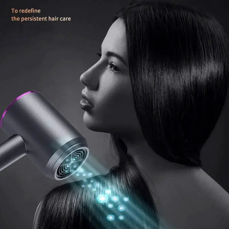 Constant Temperature Hair Dryer Blue Light Negative Ion