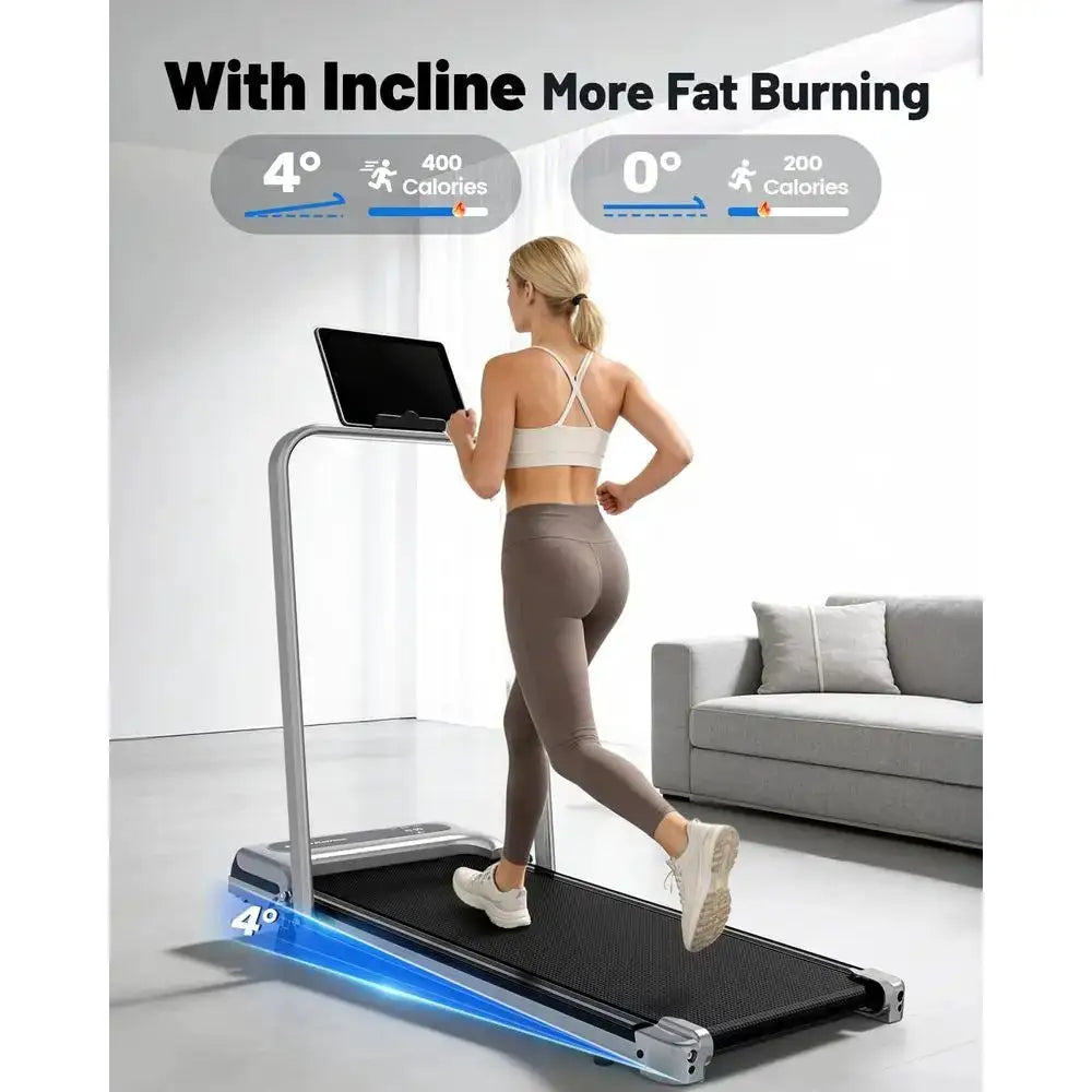 Portable Desk Treadmill: Compact Exercise Machine with Remote and LED Display for Walking and Jogging at Home