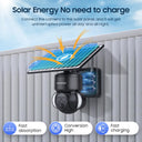 SHIWOJIA 6MP Solar Camera 4G Sim Card Outdoor 12X Zoom