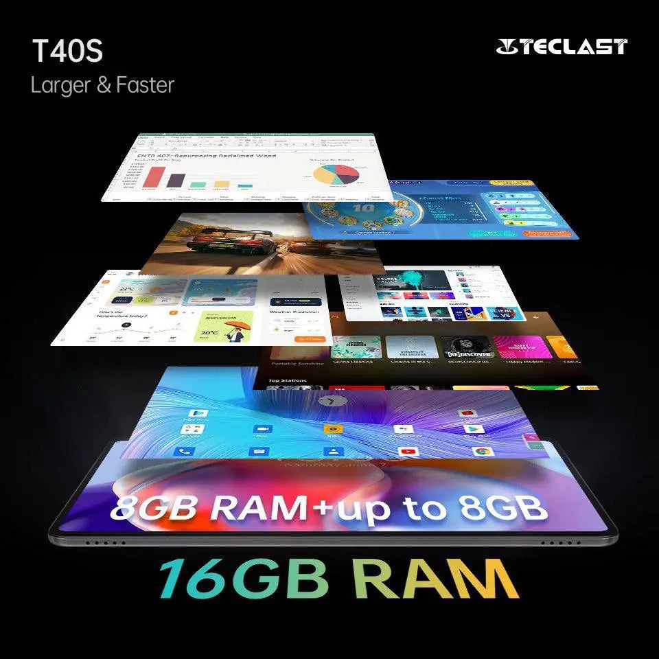 T40S 10.4 Inch 2K Android Tablet Powerful Octa Core Device