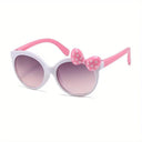 Adorable Girls Cartoon Bowknot Sunglasses UV Protection