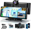 HD IPS Portable CarPlay Screen, Wireless CarPlay & Android Auto