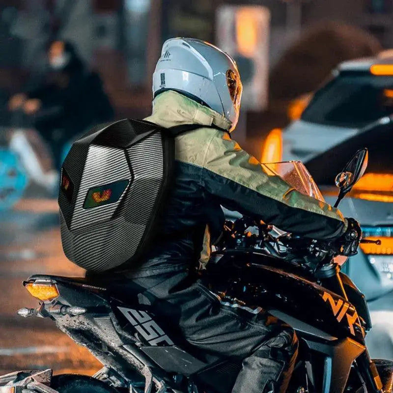 Customizable LED Travel Backpack With Durable Hard Shell