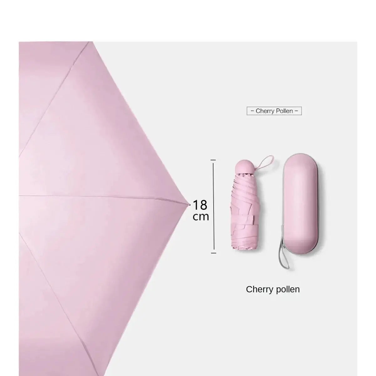 Capsule Umbrella Portable Solid Color Sunshade For Women - OurLum.com