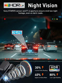 4K Dash Cam for Safer Driving with HDR