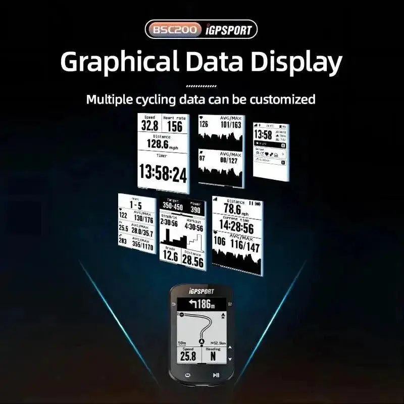 IGPSPORT BSC200 GPS Cycling Computer Advanced Speedometer