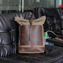 Canvas Backpack Waterproof Roll Top