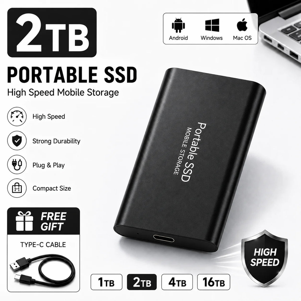 USB Laptop Portable SSD
