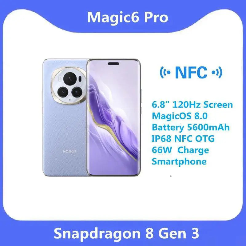 Google Arrival Honor Magic 6 Pro 6.8 Inch 120Hz Smartphone