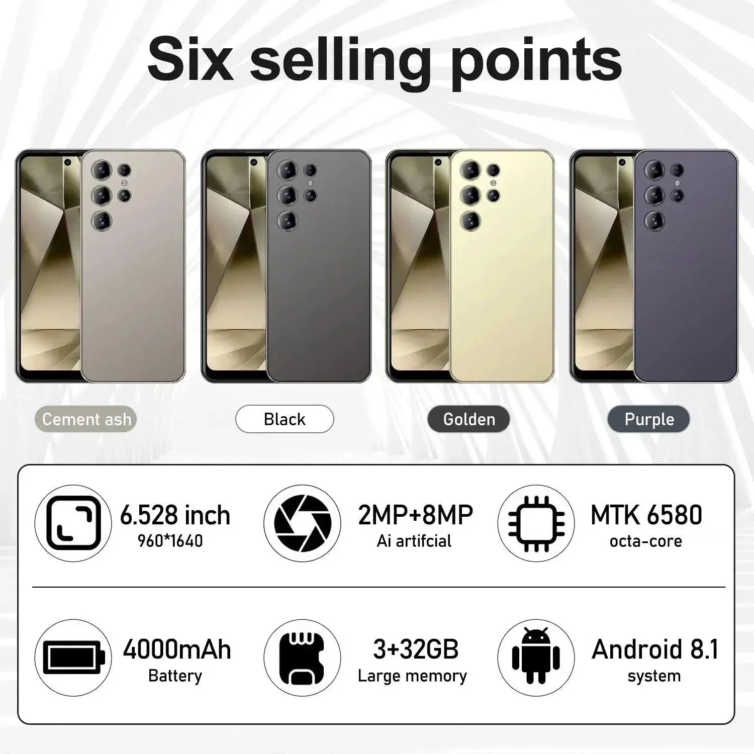 FUFFI S24 Ultra Smartphone 6.53 Inch Display 32GB Storage