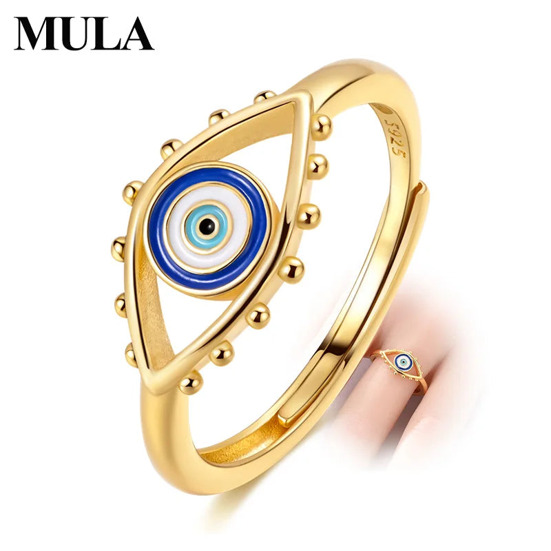 Mula Sterling Silver Ring Golden