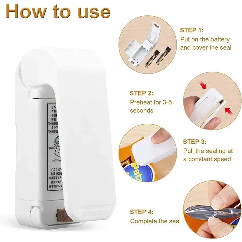 Mini Heat Bag Sealing Machine Portable Bag Sealer Bags - OurLum.com