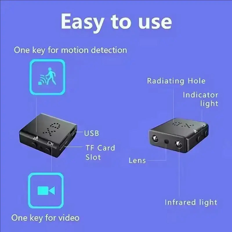 1080P HD Mini Camera XD DV Camera Smart Home Security indoor Anti-theft Camera Video Voice APP Real-time Cam