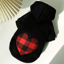 Dog Winter Coat Plaid Reversible Vest for Small Dogs